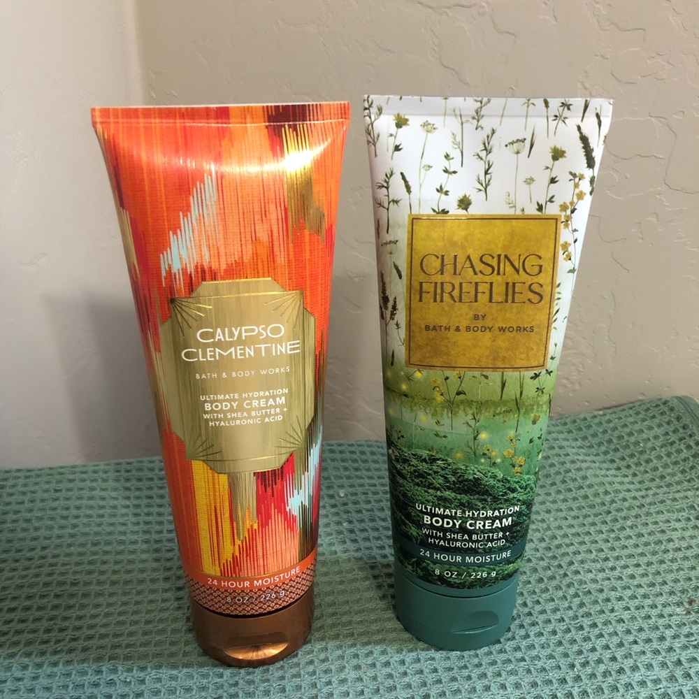 Bath & Body Works Calypso Clementine & Chasing Fireflies Hydration Body Cream 2